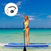 10ft Inflatable Stand Up Paddle Board 6'' Thick with Aluminum Paddle Leash Backpack | Wide Stance;  Surf Control;  Non-Slip Deck | Youth & Adult Stand